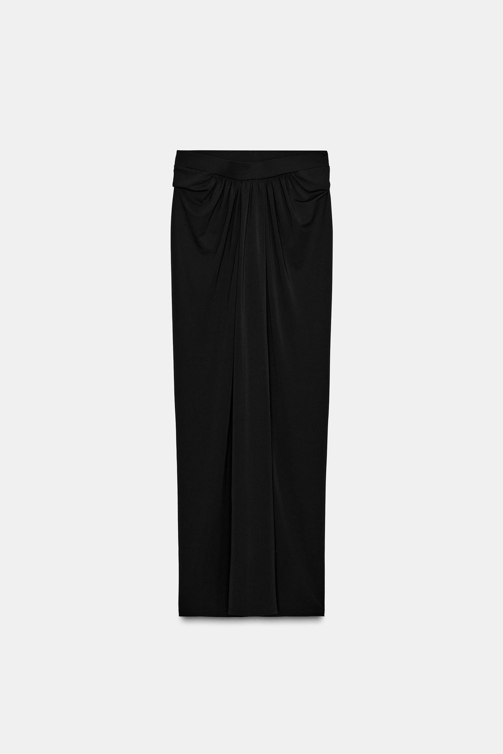 LONG CREPE GATHERED SKIRT - Zara фото 5