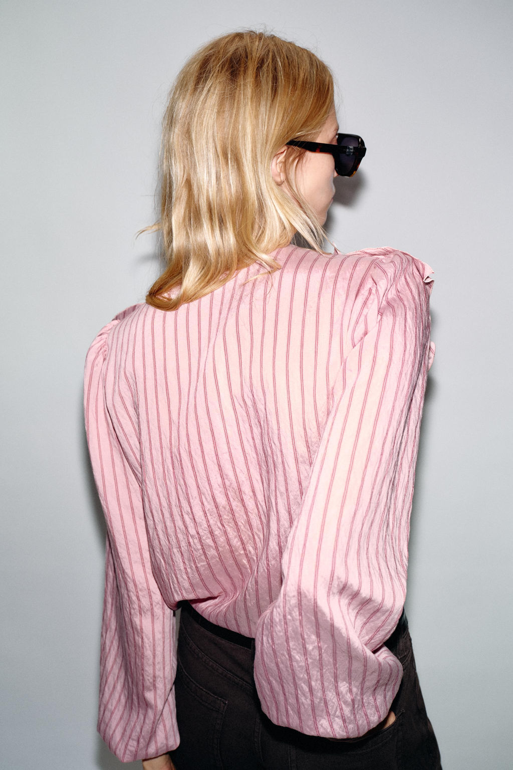 STRIPED SHIRT WITH RUFFLES - Zara фото 5