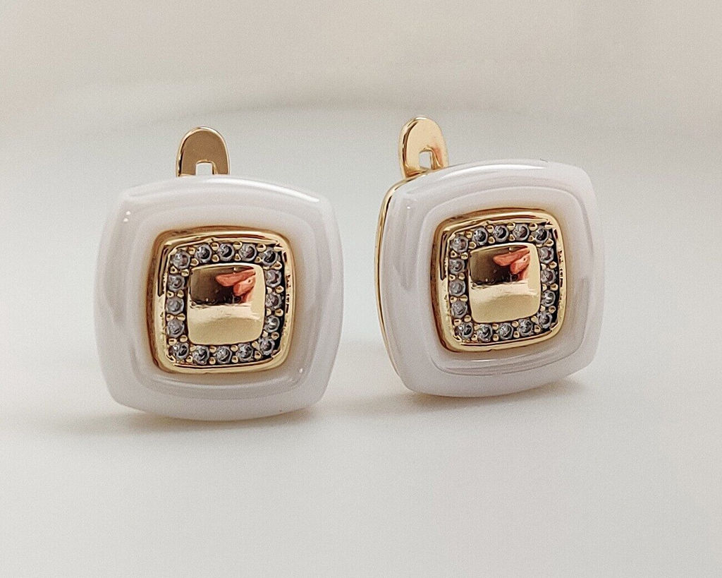 Серьги с керамикой