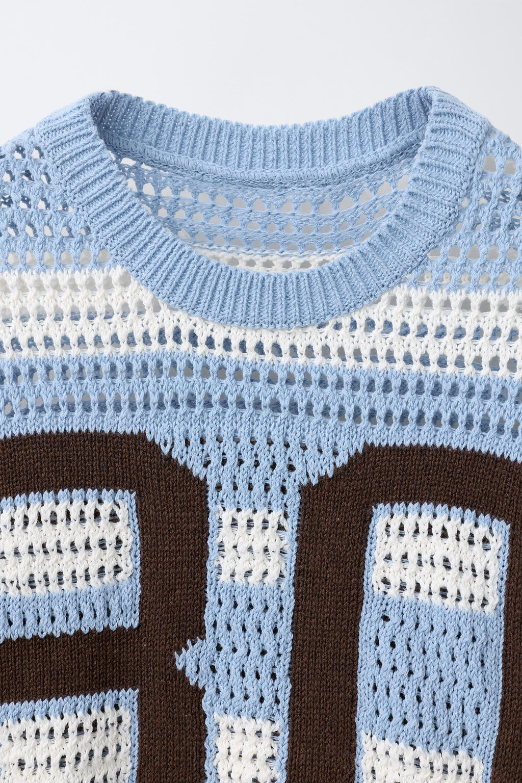 JERSEY PUNTO RAYAS N?MERO / Azul pastel - Zara фото 3