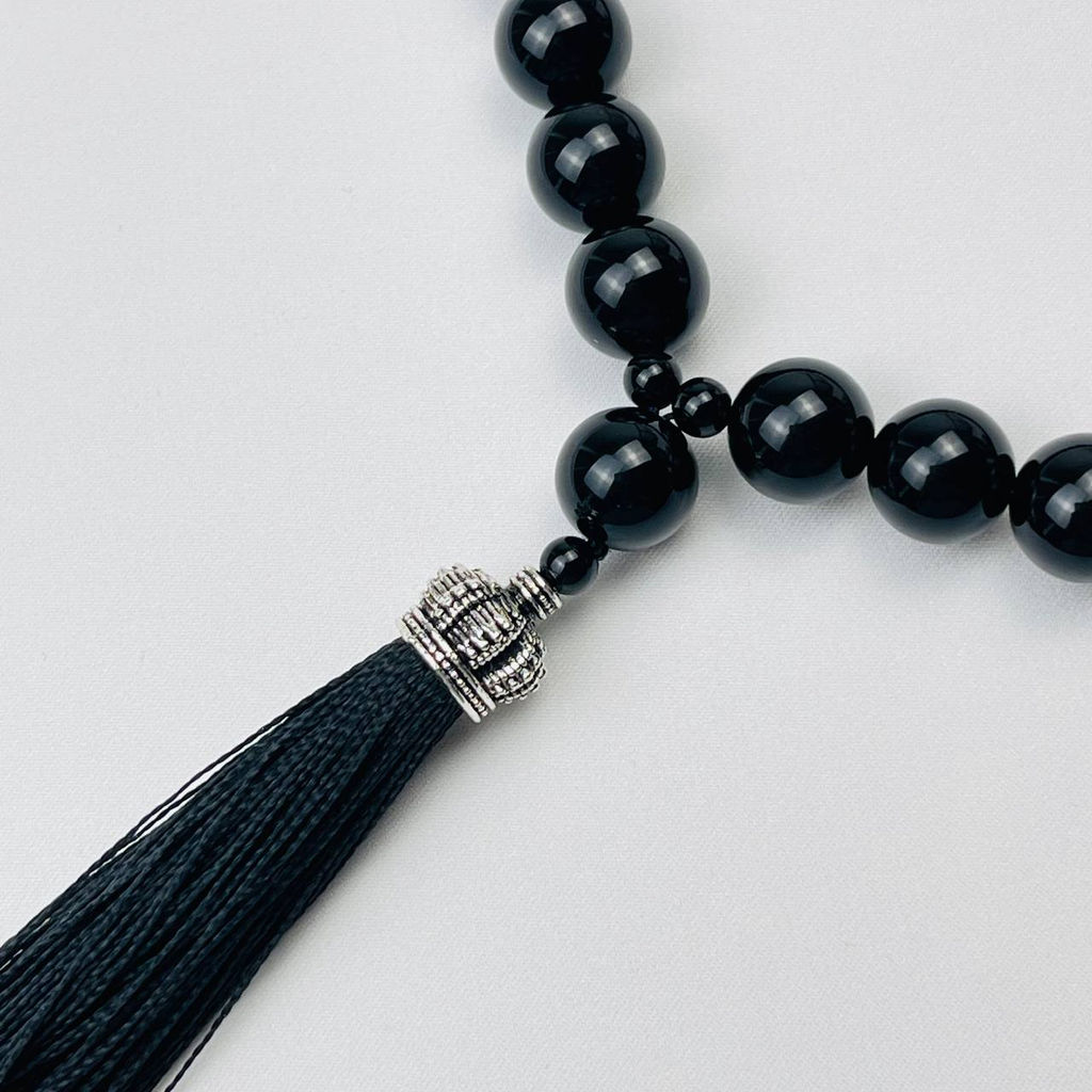 Четки из черного Агата (33 бусины) - Радуга самоцветов фото 2