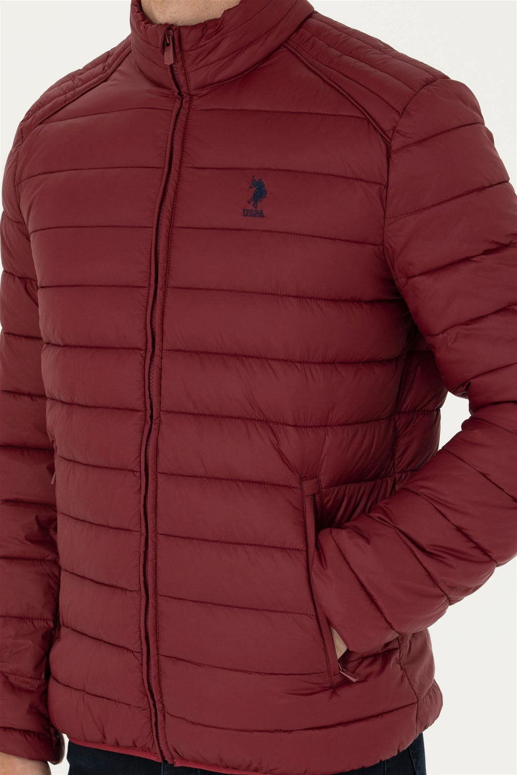 U. S. Polo Assn / Мужское бордово-красное пальто - U.s. polo assn фото 13