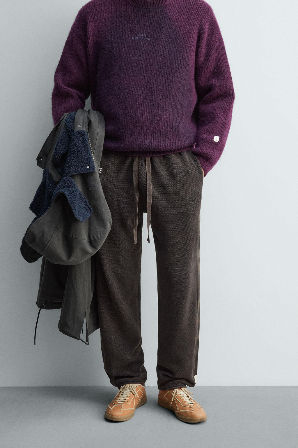 KNITTED JOGGERS WITH SIDE TAPING X SR_A - Zara фото 2