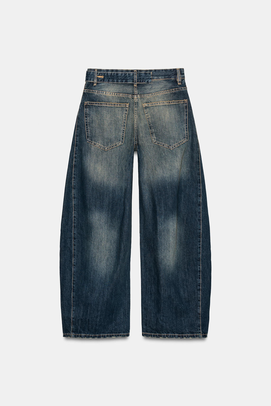 TRF OVERSIZE MID-WAIST JEANS - Zara фото 8