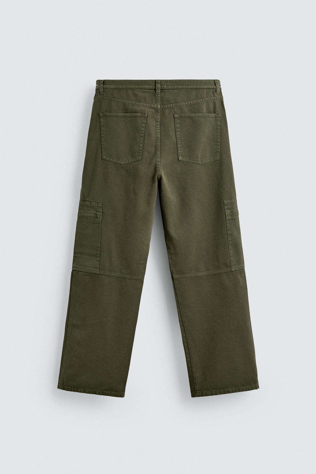 WASHED RELAXED FIT CARGO TROUSERS - Zara фото 8