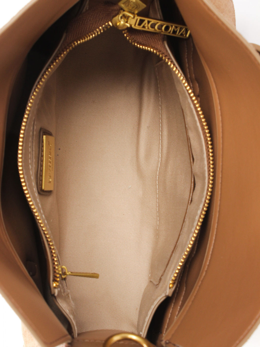 LACCOMA сумка АМ2276-Ф-коричневый натуральная замша хлопок