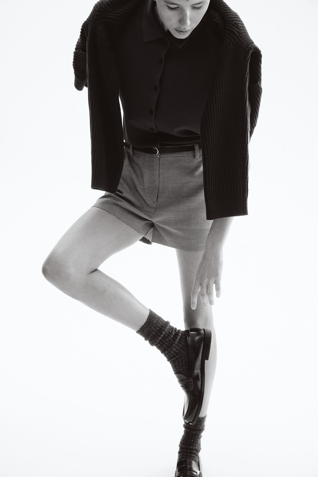 Pantal?n corto con cintur?n - H&m фото 5