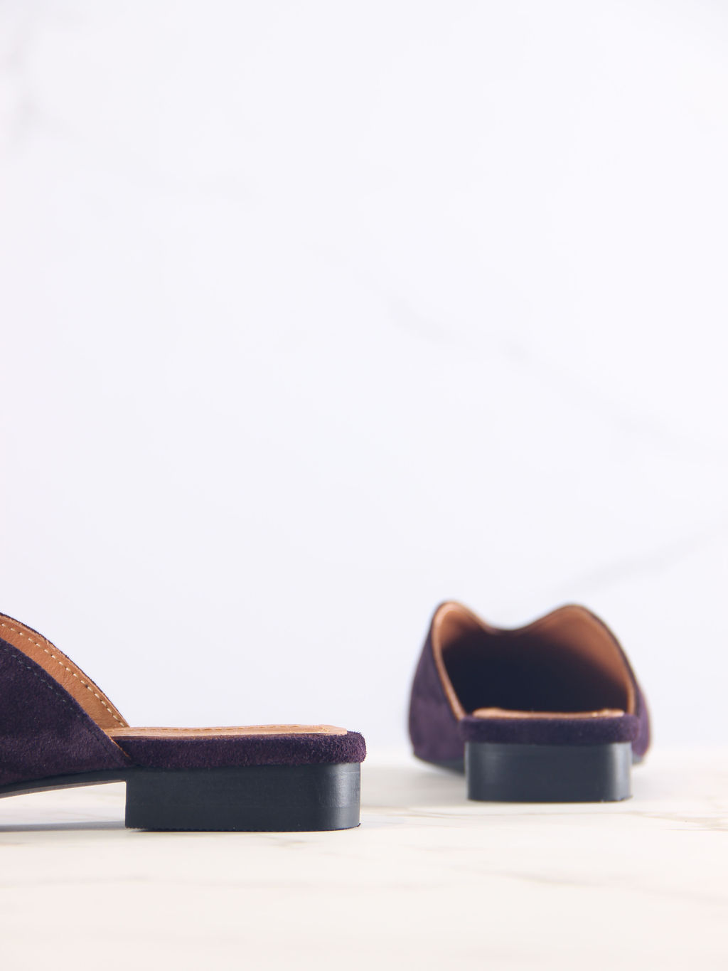 Мюли 1001.34104bl.Сливовая замша