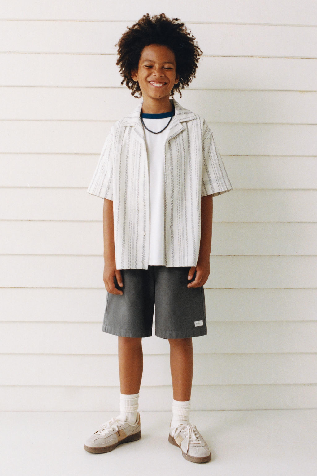 RUSTIC STRIPED BOWLING SHIRT - Zara фото 5