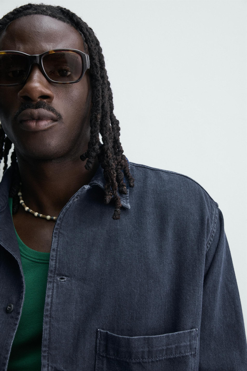 SOBRECAMISA DENIM LIGERO / ?ndigo