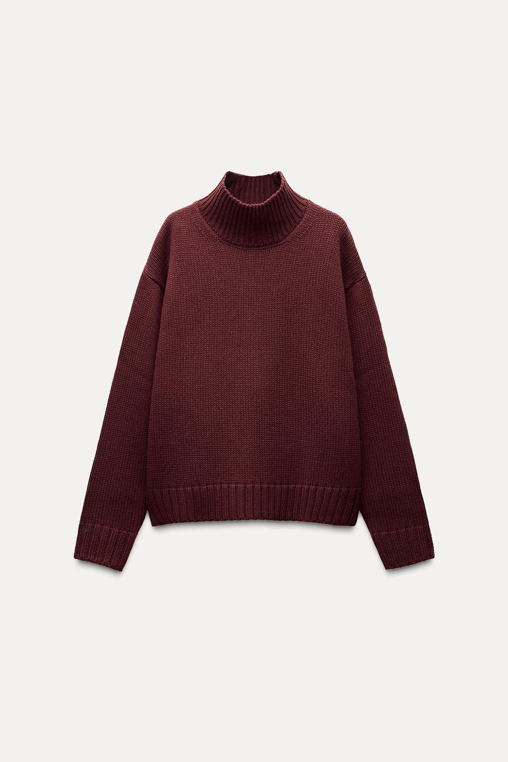 HIGH NECK KNIT SWEATER - Zara фото 2