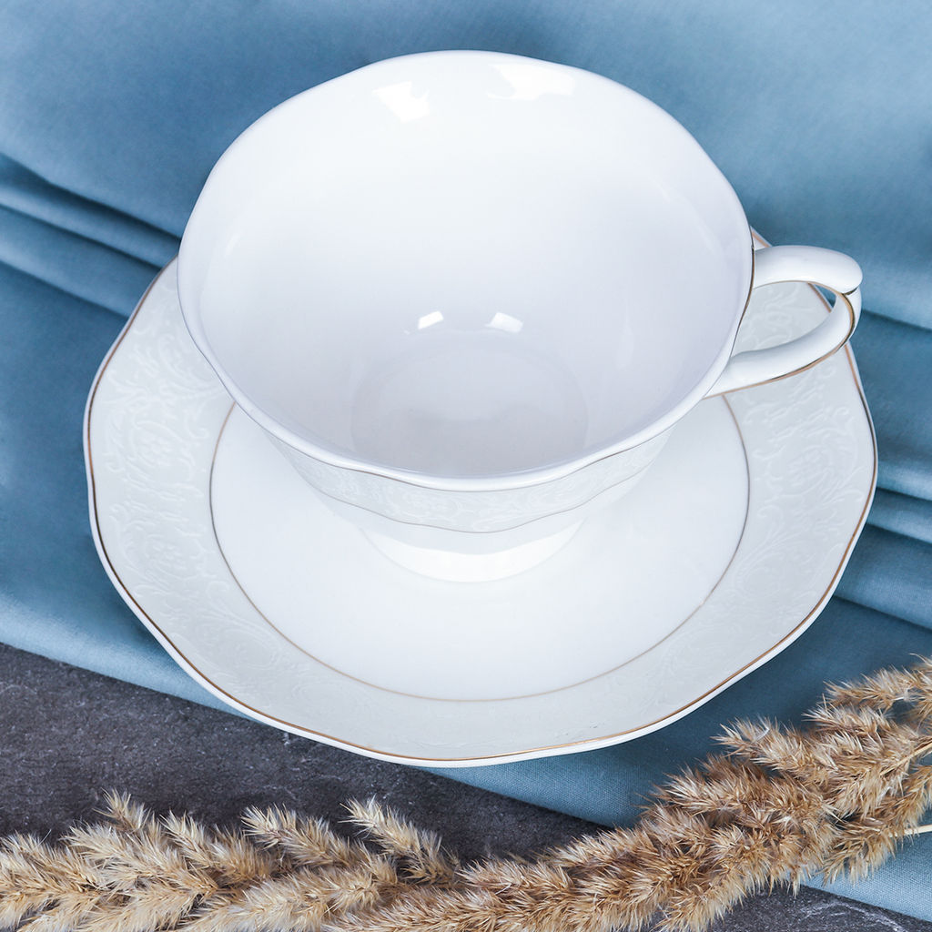 Чайный набор 12 предметов 250 мл на ножке / RS/12-FY21001 Gray /уп 8/ серая коробка - ГалеонТрейд фото 14