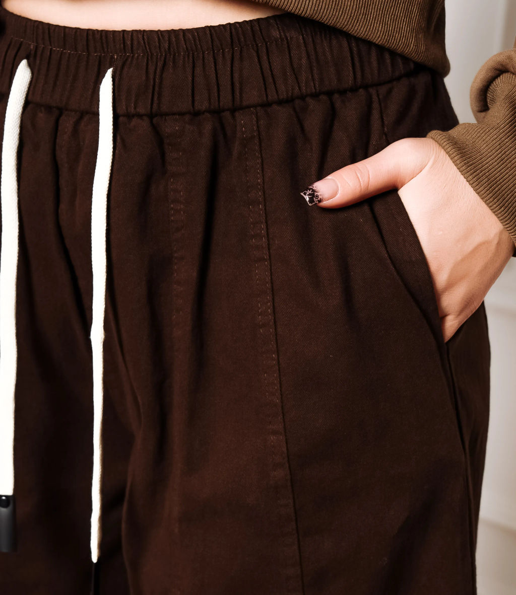 Брюки #КТ5890, шоколадный - Dommod фото 5