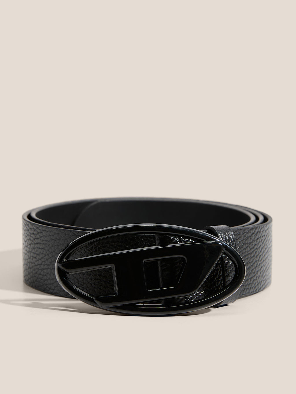 Мужской ремень DIESEL OVAL D LOGO Артикул 4772404, черный