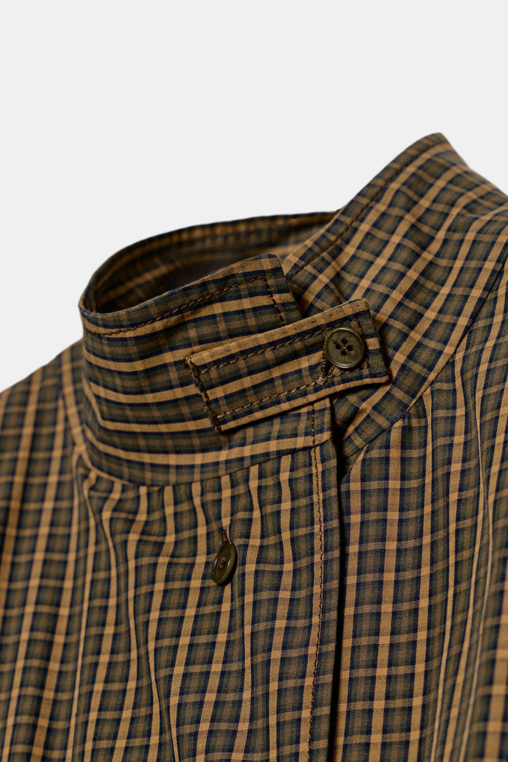 CHECK COTTON SHIRT WITH BOW ZW COLLECTION - Zara фото 6