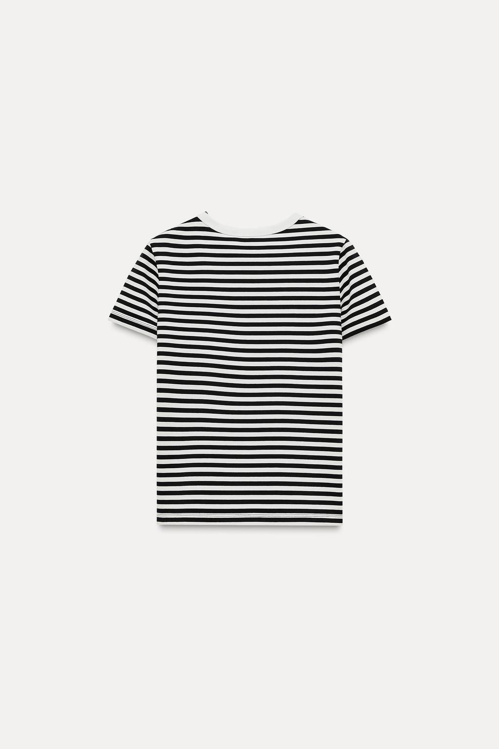 SHORT SLEEVE INTERLOCK T-SHIRT - Zara фото 17