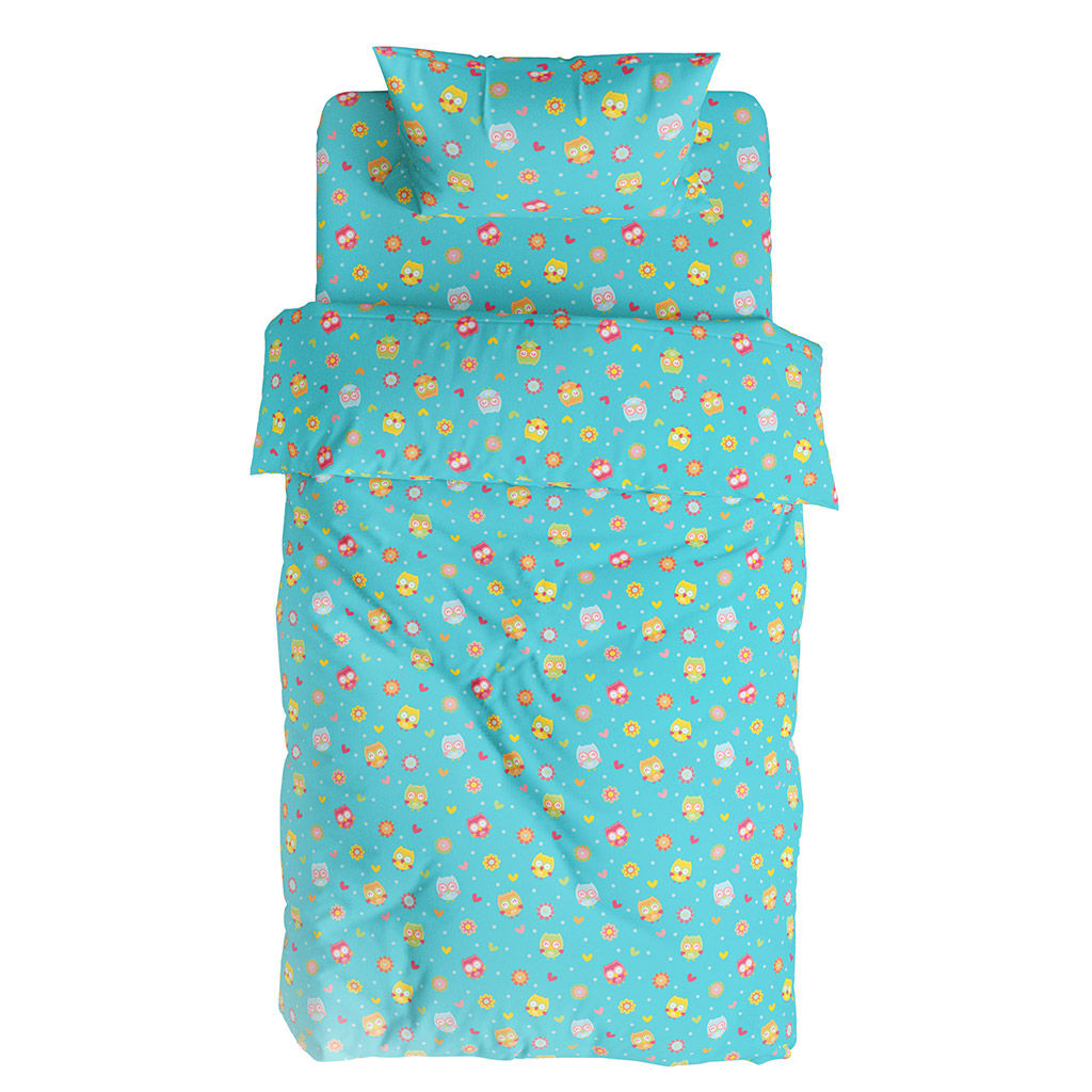 Пододеяльник ясельный 112х147см Совунья 4/1, бязь Комфорт 121г/м2, хлопок 100%, упаковка эконом ПВХ 28х41см, Домашняя мода (Россия)