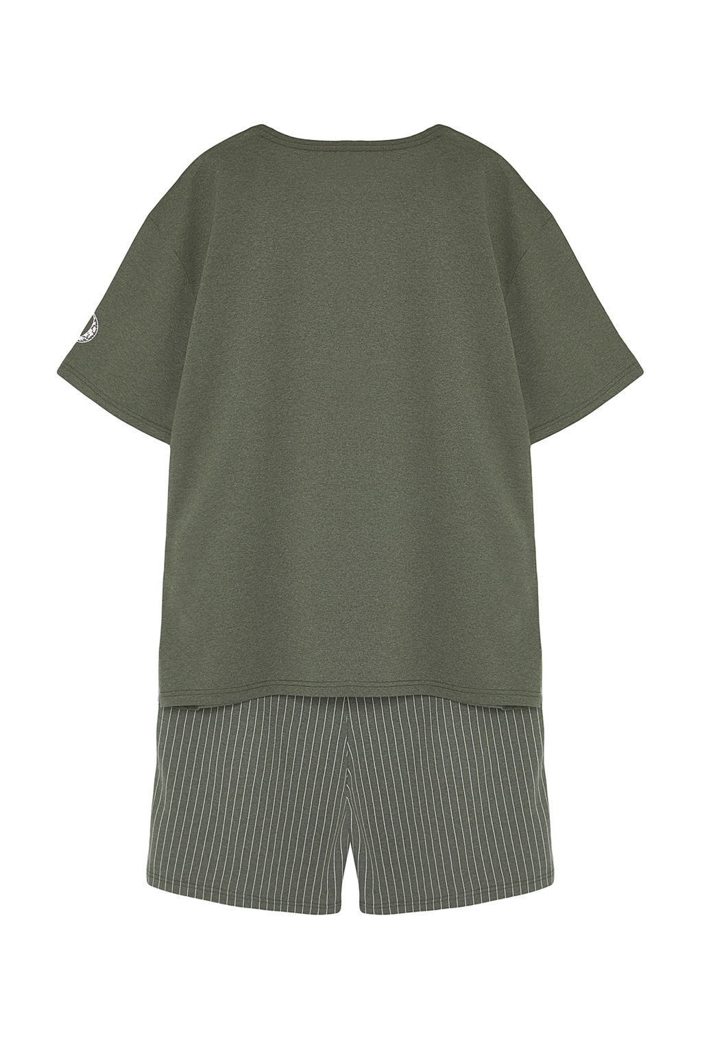 TRENDYOL MAN Buyuk Beden Bordo Regular Fit Rahat Bask?l? Sortlu Pijama Tak?m? TMNSS23PT00014 - Trendyolmilla фото 14