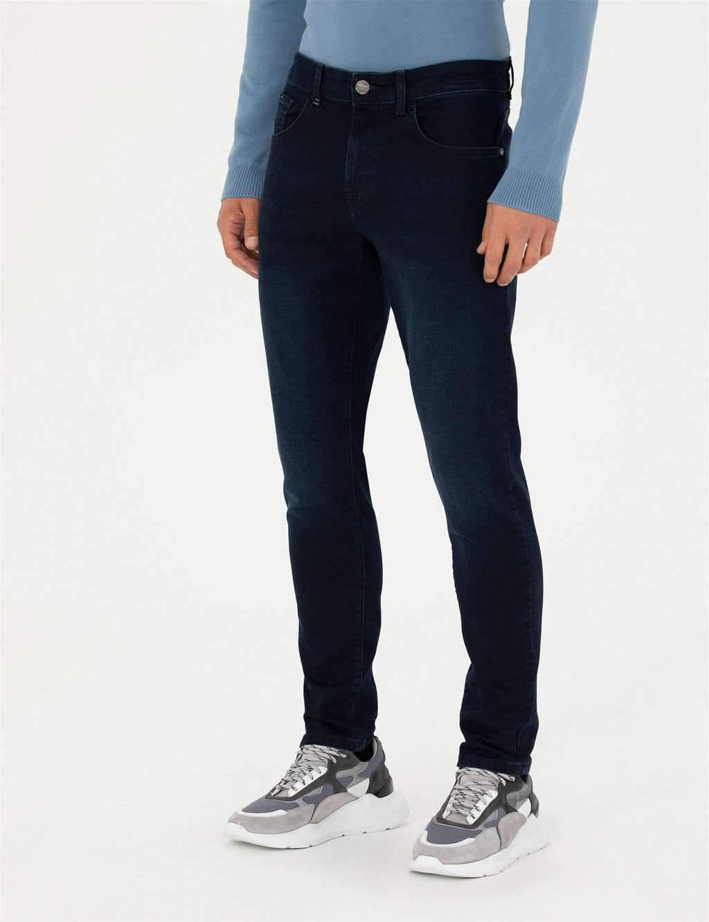 Lacivert Slim Fit Jean Pantolon - Pierre cardin фото 2