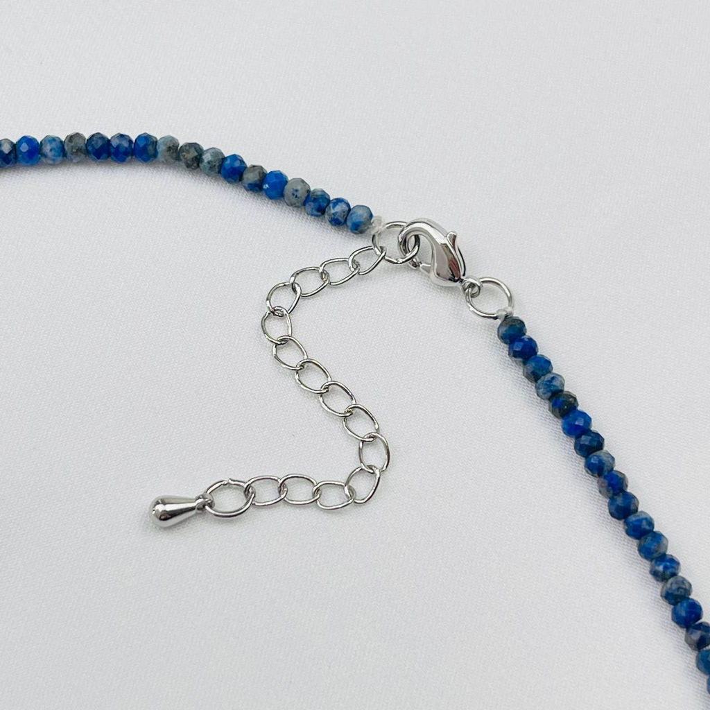 Чокер из Лазурита и Лунного камня с кулоном