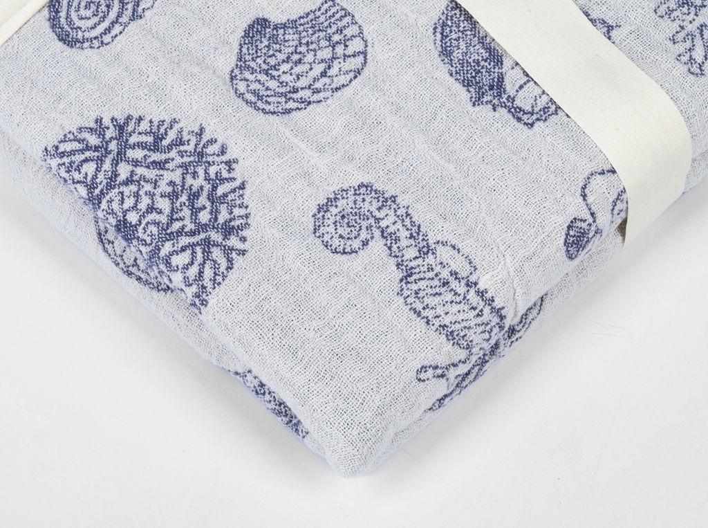 Плед 23С83-ШР/у./л.с.уп. 120*160 "Море" цв. 50 рис. 71 синий