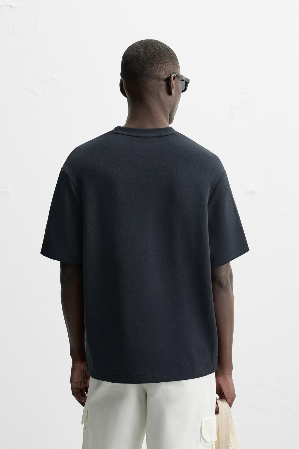 COMPACT PIQUE T-SHIRT - Zara фото 11