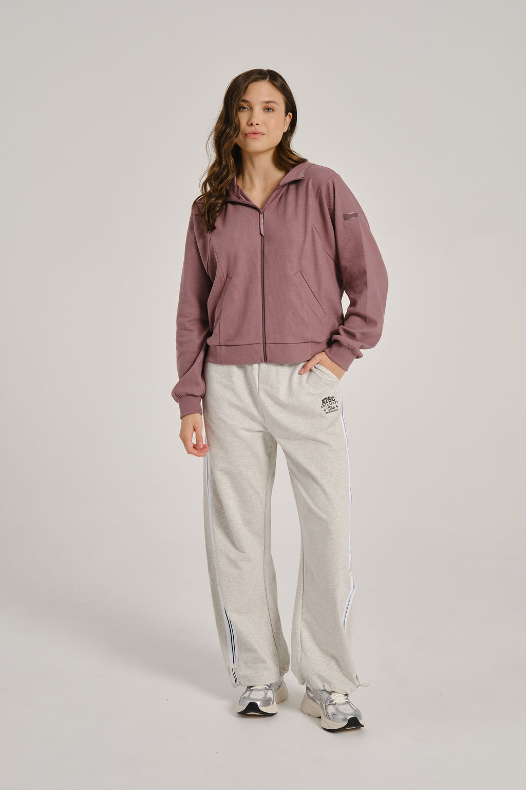 Толстовка на молнии Розовый COMMUTE Knit Track Top