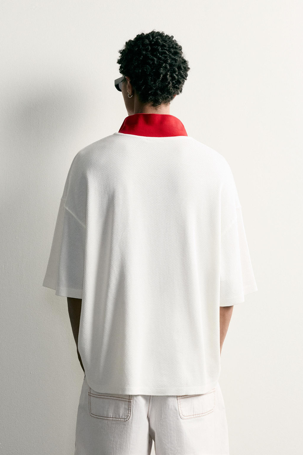 POLO RELAXED FIT F?TBOL RETRO / Rojo / Blanco - Zara фото 3