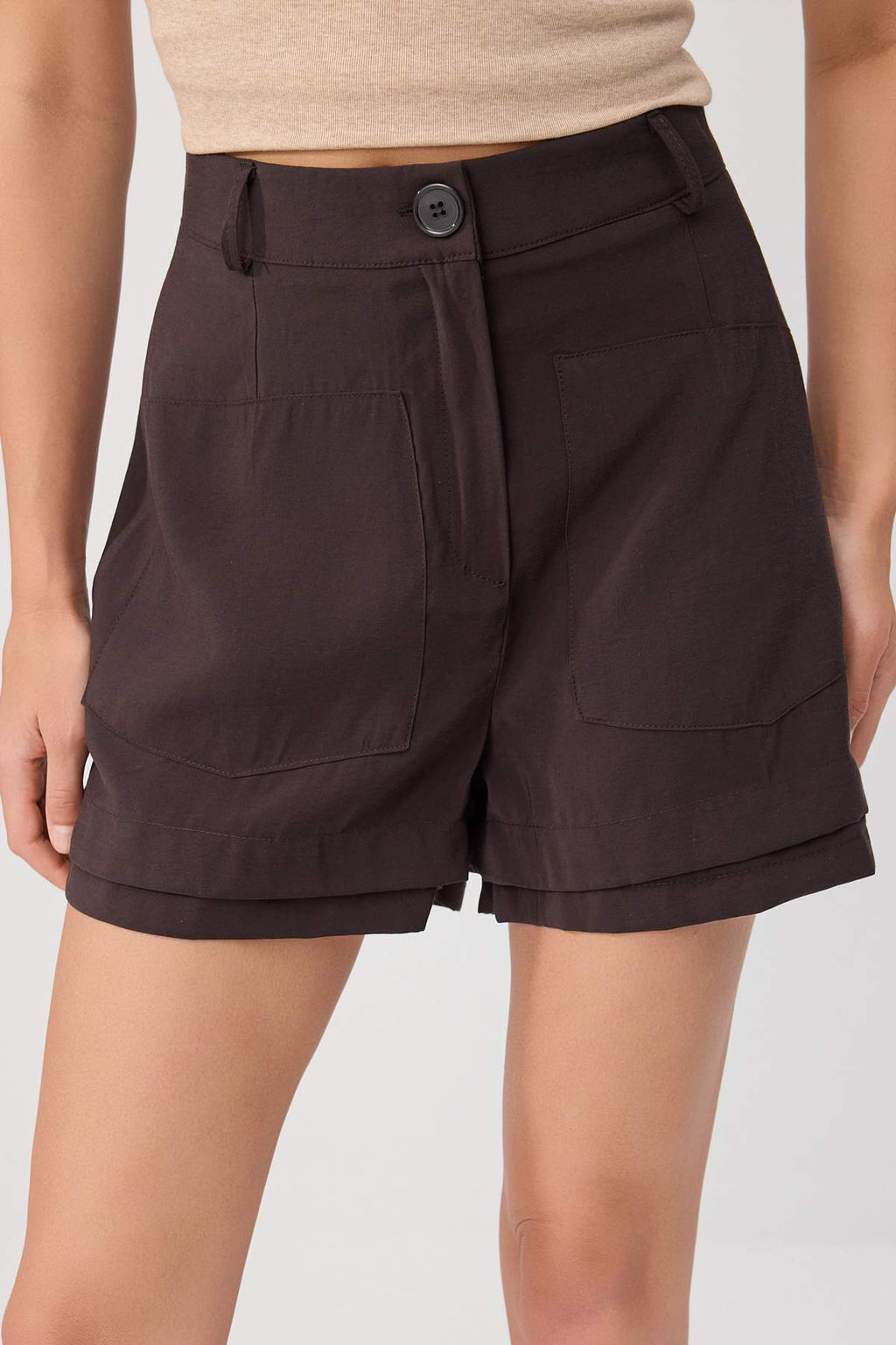 Kahverengi Modal K_sa _ort & Bermuda TWOSS26SR00056