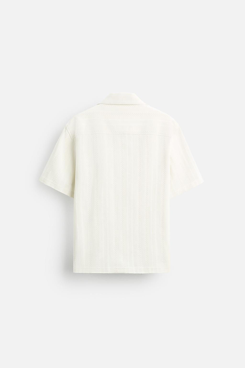 STRIPED JACQUARD SHIRT - Zara фото 7