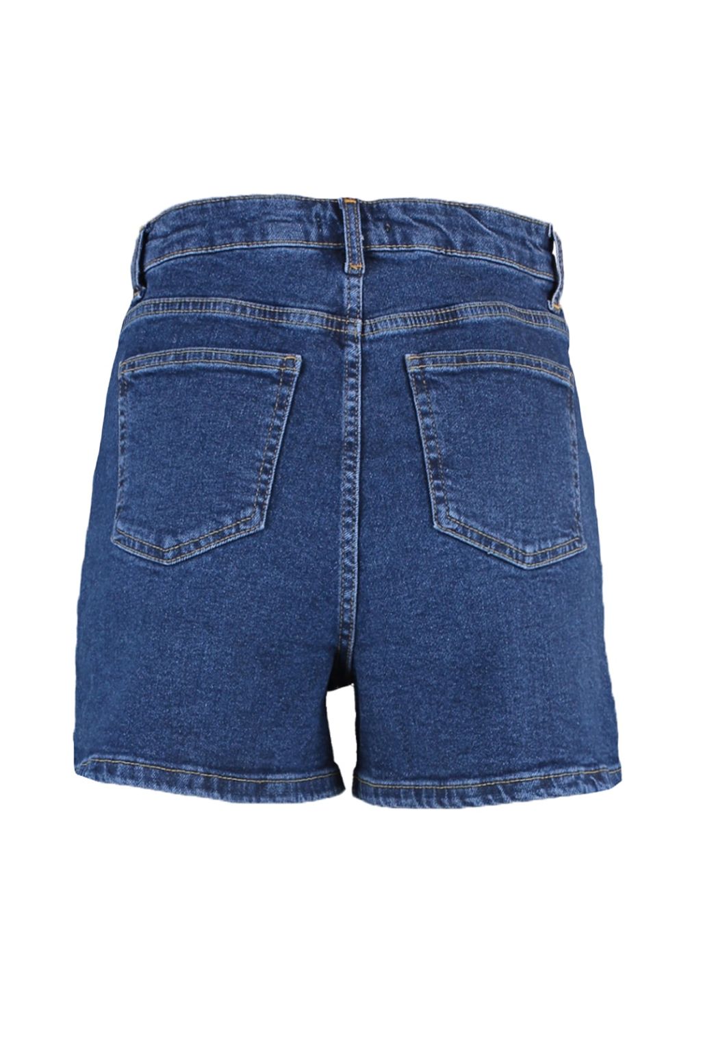 Indigo More Sustainable Yuksek Bel City Boy Denim Sort TWOSS20SR0210