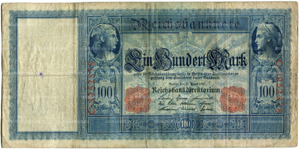 100 марок 1910 года Германия
