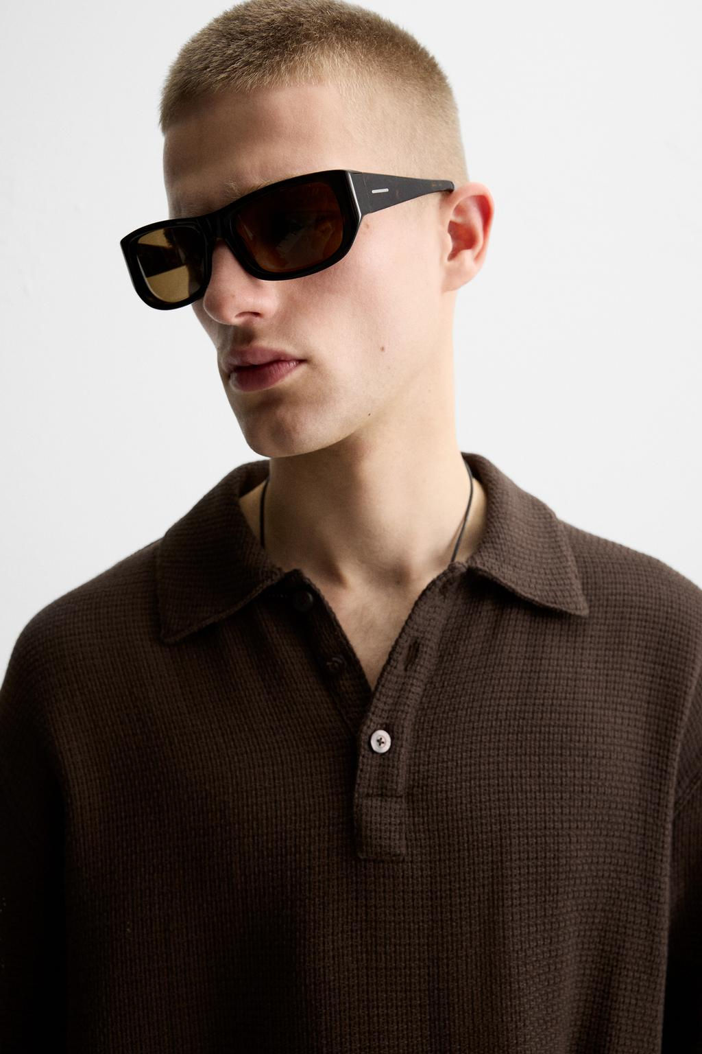 TEXTURED POLO SHIRT - Zara фото 5