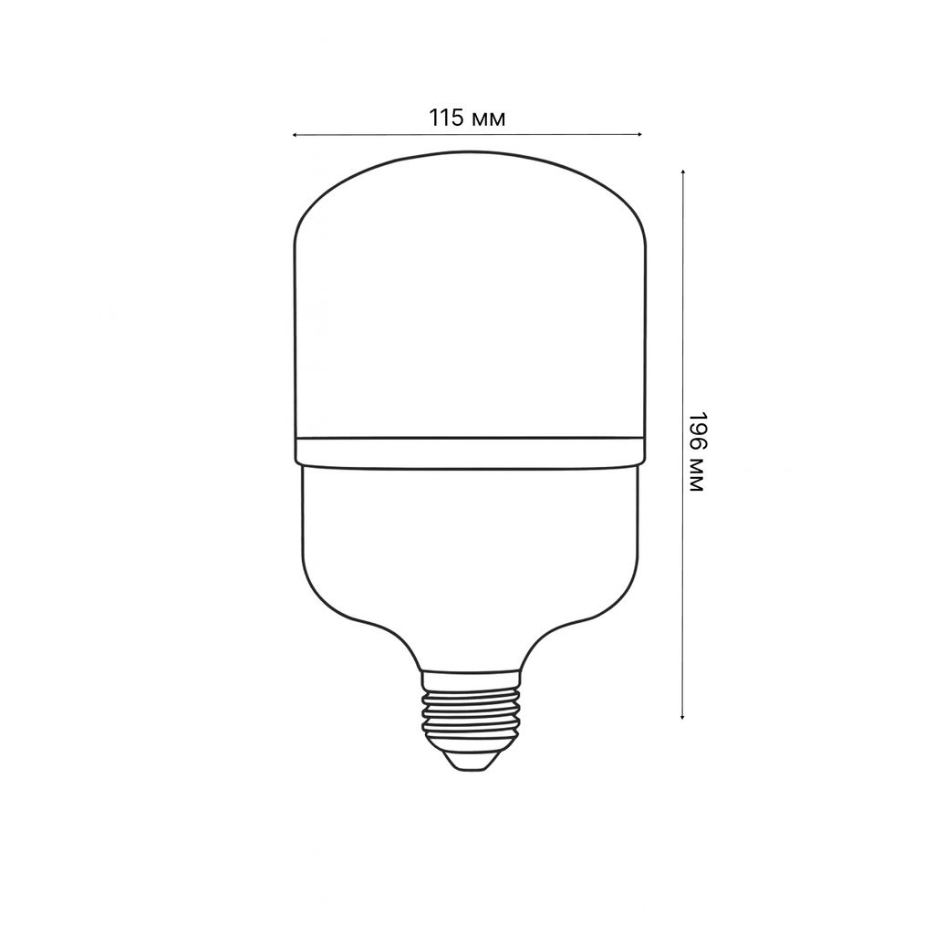 LED-M80-40W/NW/E27/FR/S Лампа светодиодная. Матовая. Серия Simple. Белый свет (4000K). Картон. ТМ Volpe.