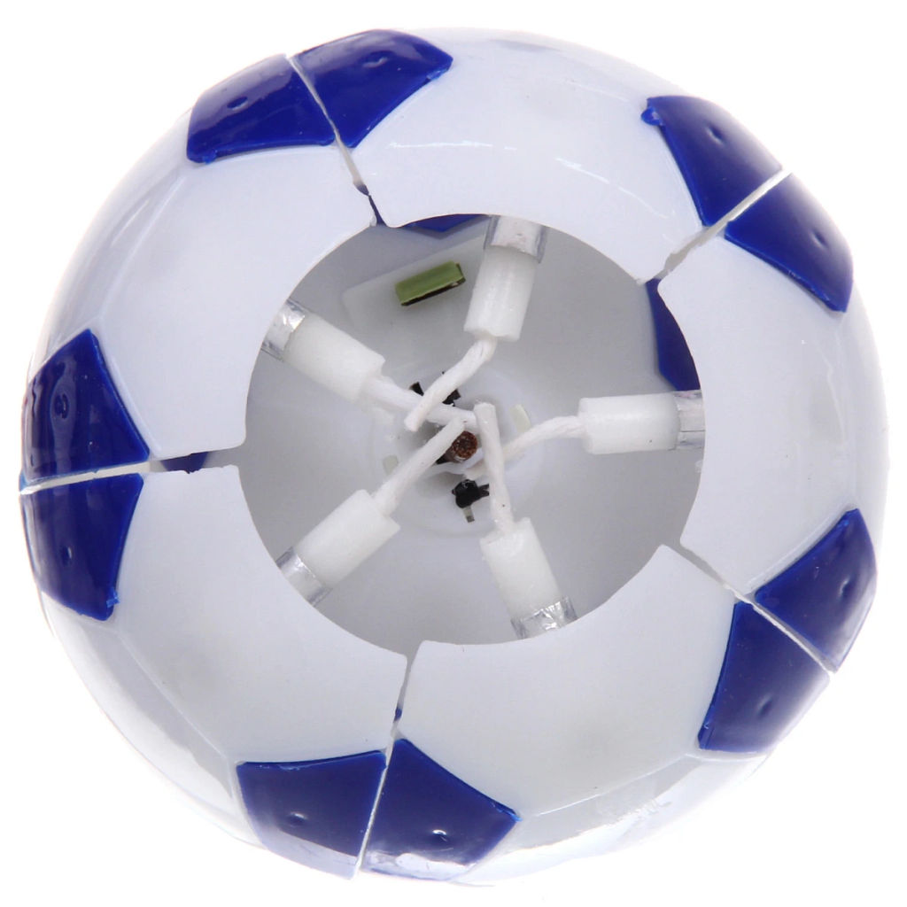 Цена за 2 шт. Свеча для торта раскрывающийся цветок "Мяч" (5 свечей), Синий