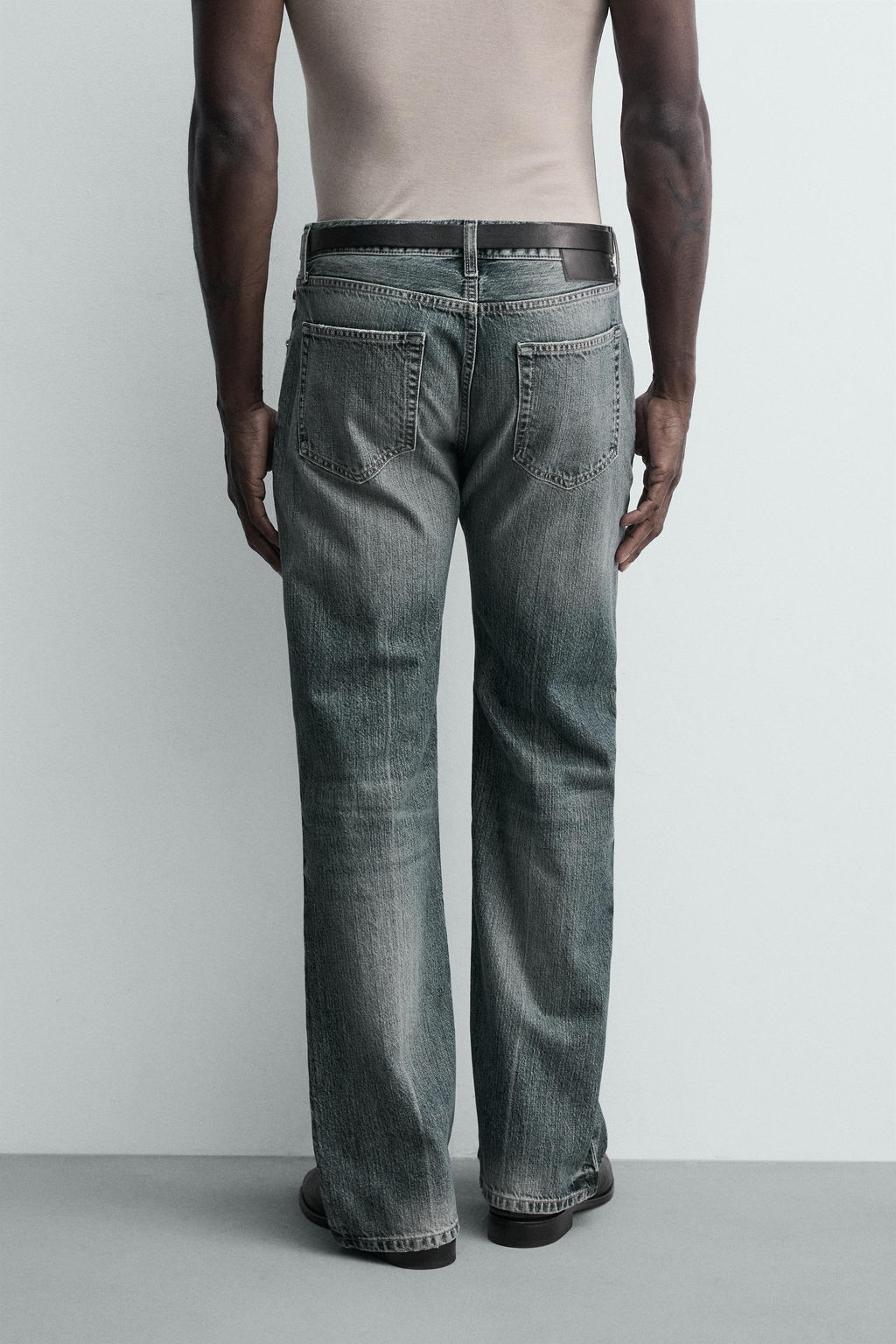 JEANS FLARE FIT ABERTURA / Azul tinta - Zara фото 3