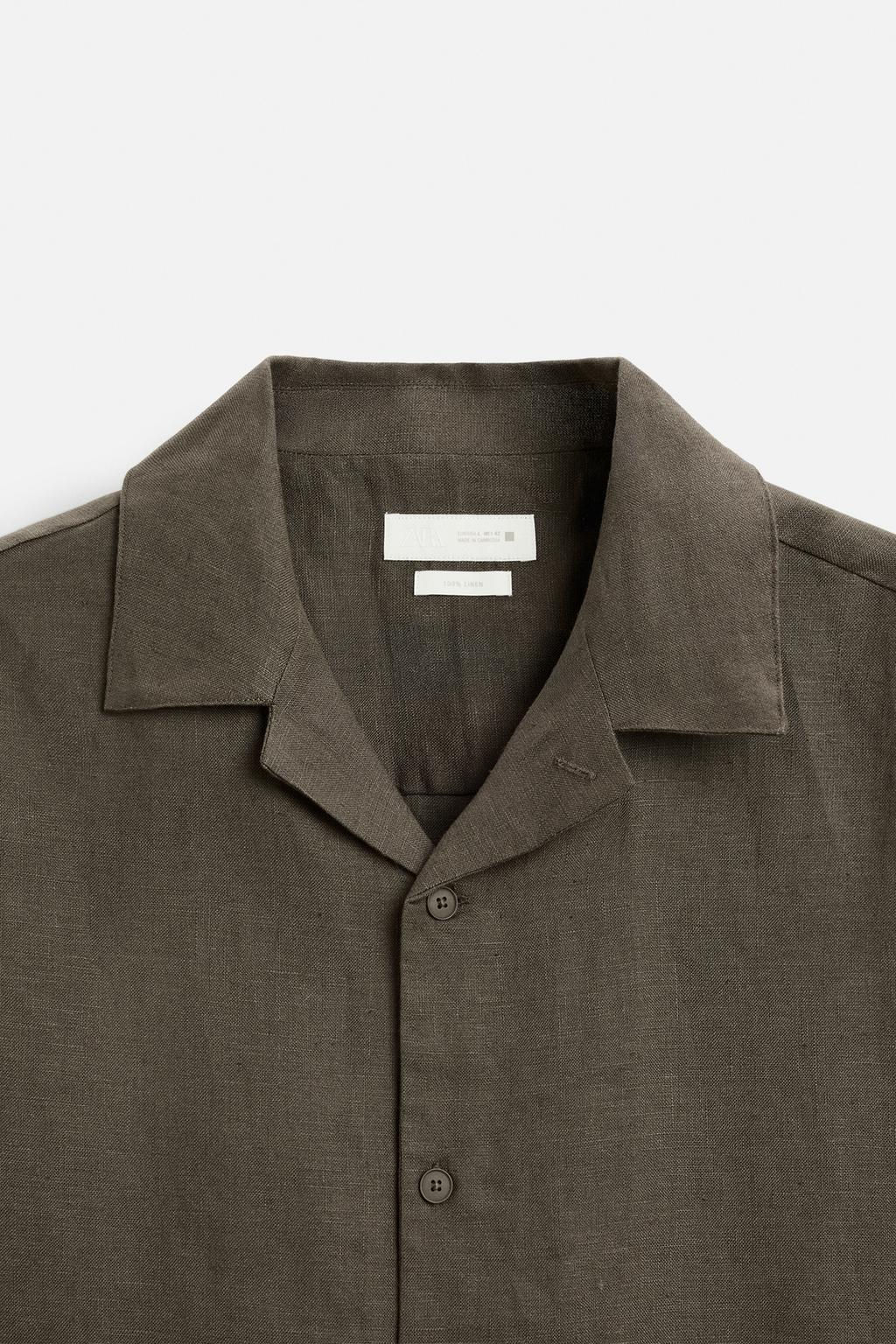 100% LINEN SHIRT - Zara фото 10