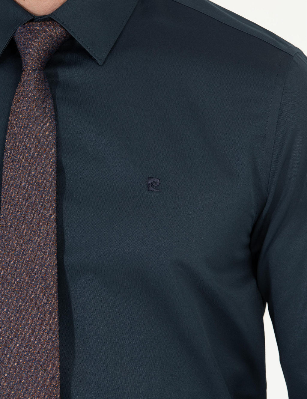 Lacivert Slim Fit Uzun Kollu Klasik G_mlek - Pierre cardin фото 7