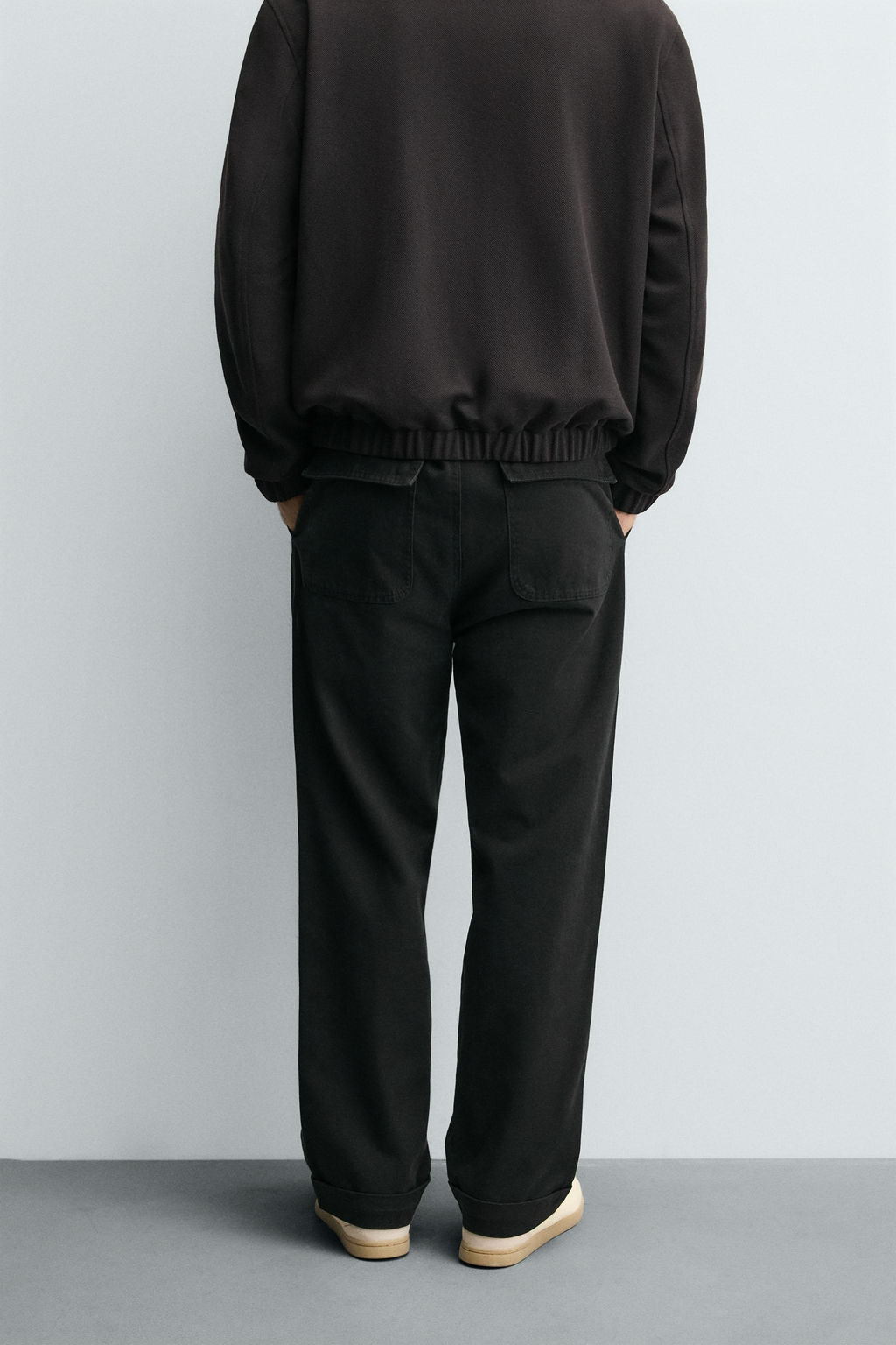 TWILL STRAIGHT-LEG TROUSERS - Zara фото 3