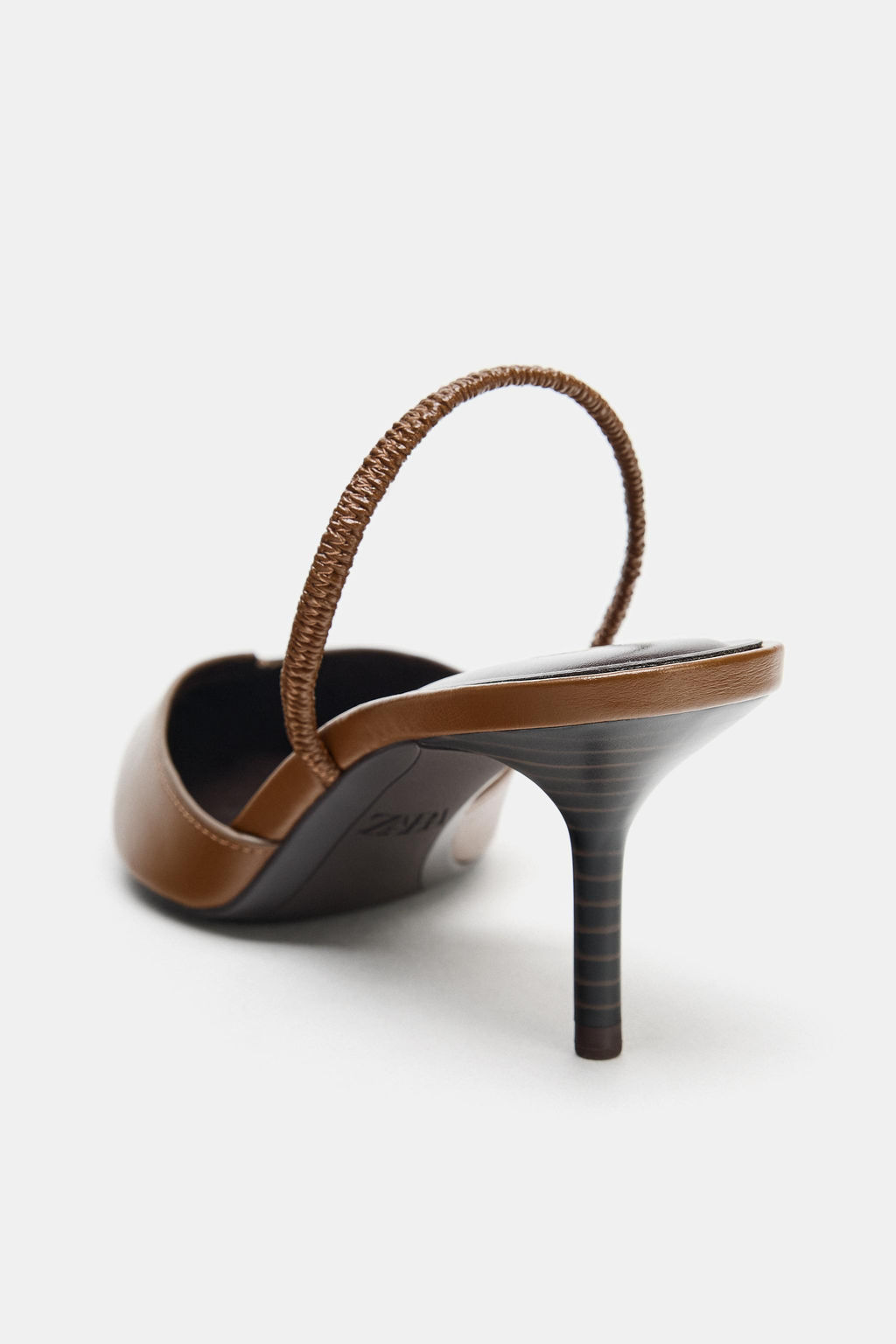 ZAPATO TAC?N DESTALONADO / Marr?n - Zara фото 6