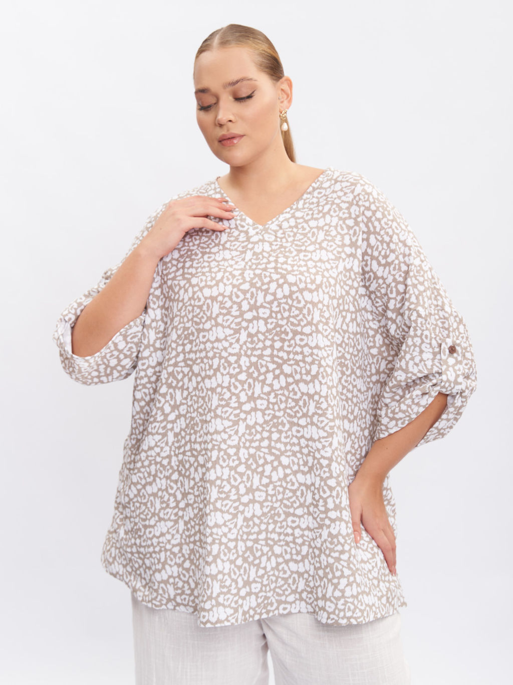 Блузка из муслина TU66501LEO18