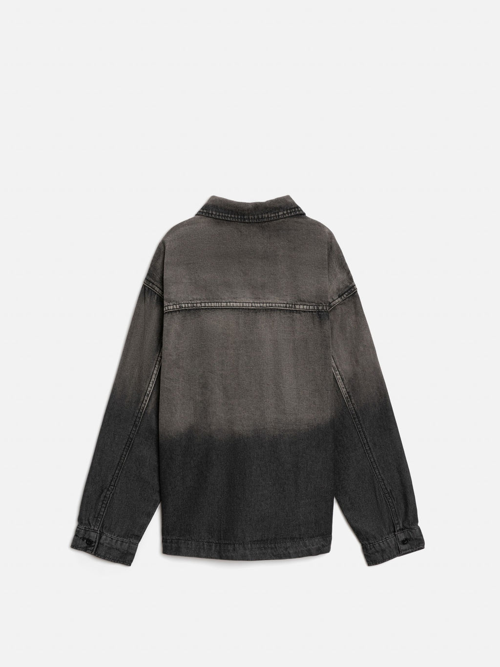 ACOOLA / Сорочка верхняя джинсовая детская для мальчиков Uti черно-серый фото 2