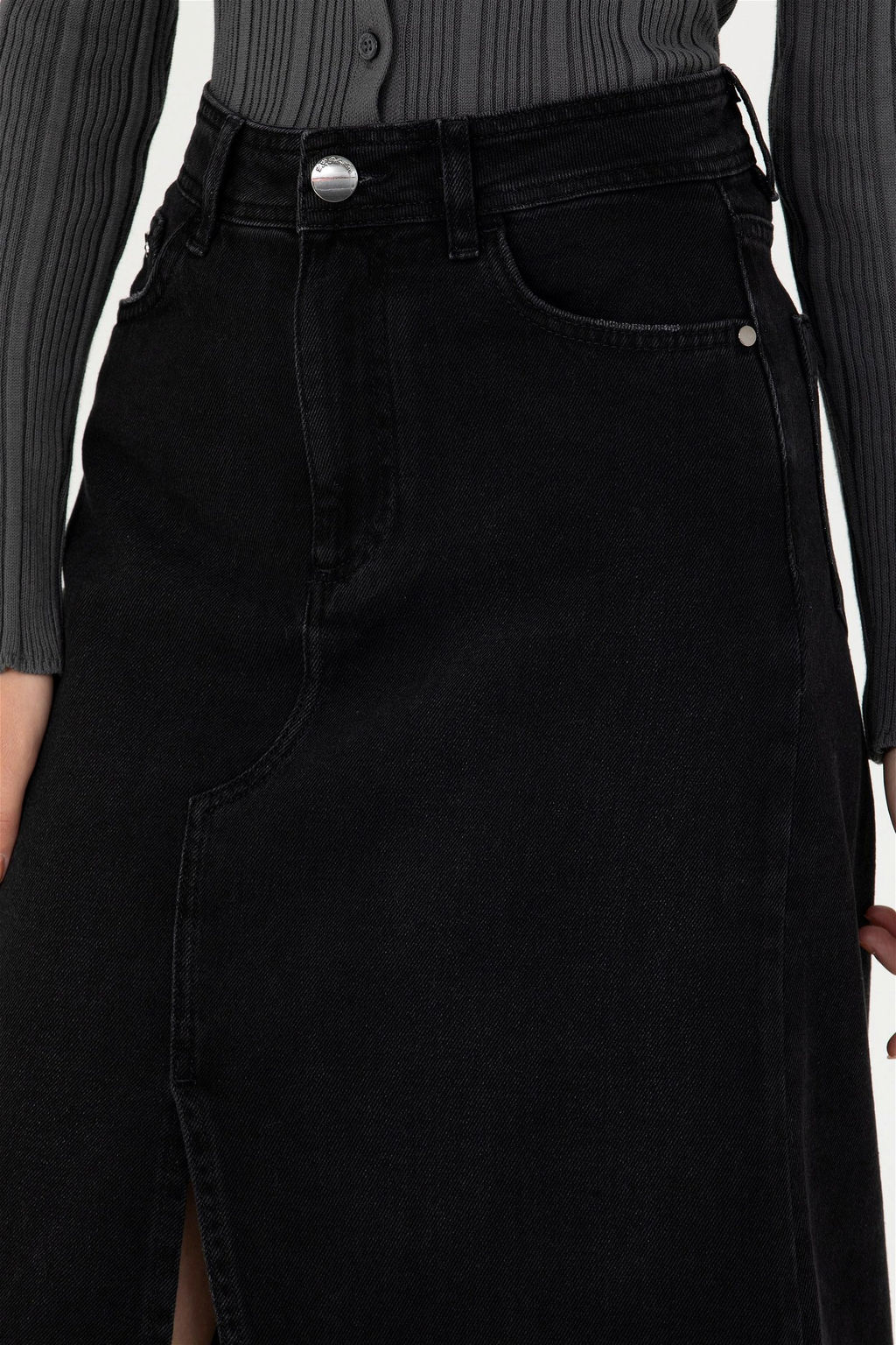 Kad_n Siyah Jean Etek - U.s. polo assn фото 6