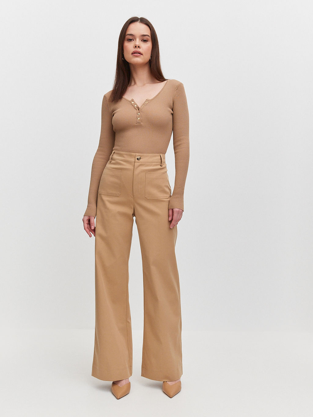 Брюки женские KATHARINA KROSS KK-TRT-010-D-бежевый фото 4