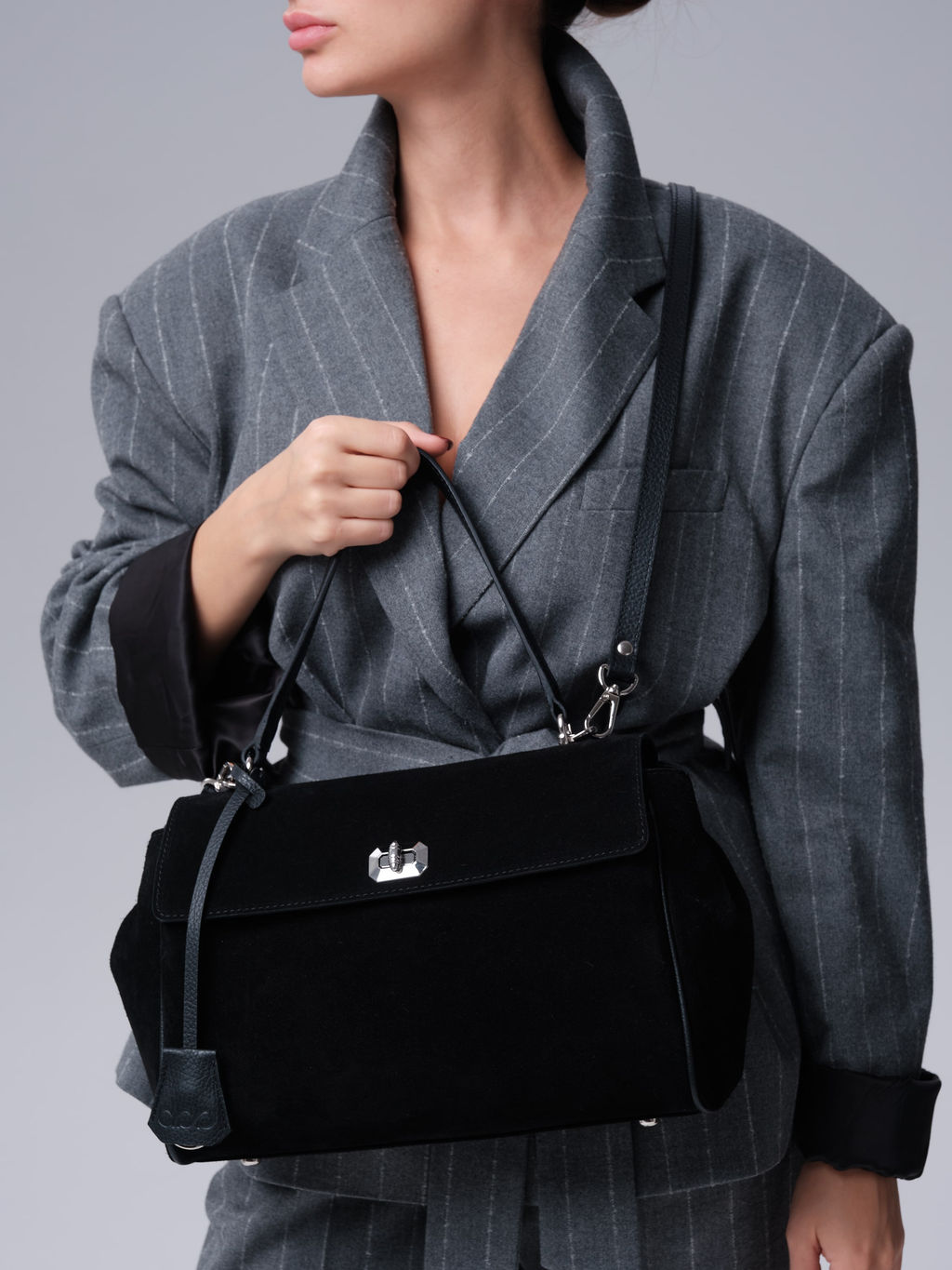 Замшевая сумка Nadi DBR 31356 черный