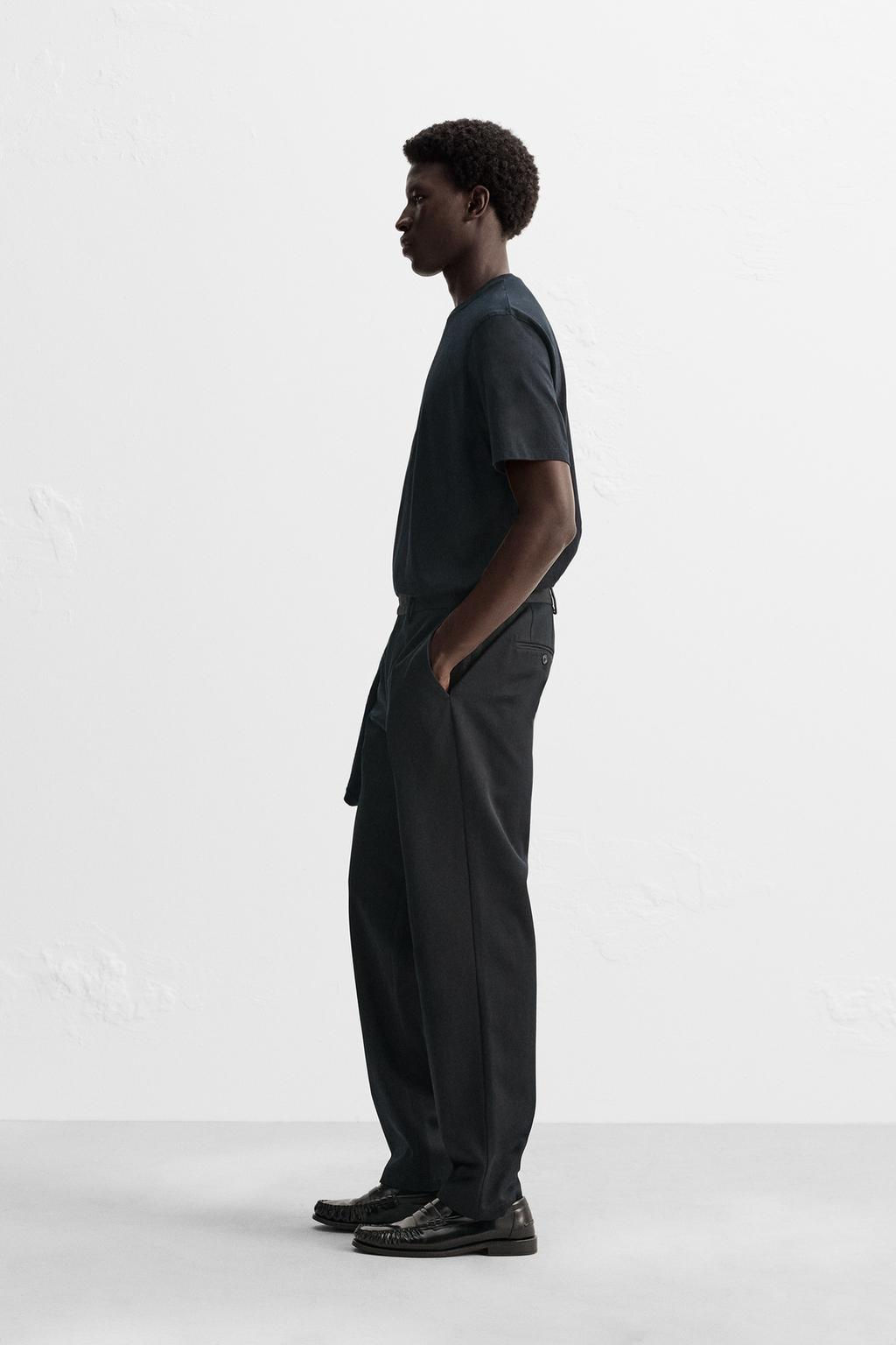 COTTON - WOOL TROUSERS - Zara фото 14