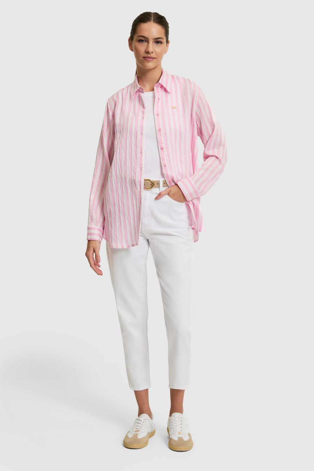Kad_n Pembe Uzun Kollu _izgili G_mlek - U.s. polo assn фото 4
