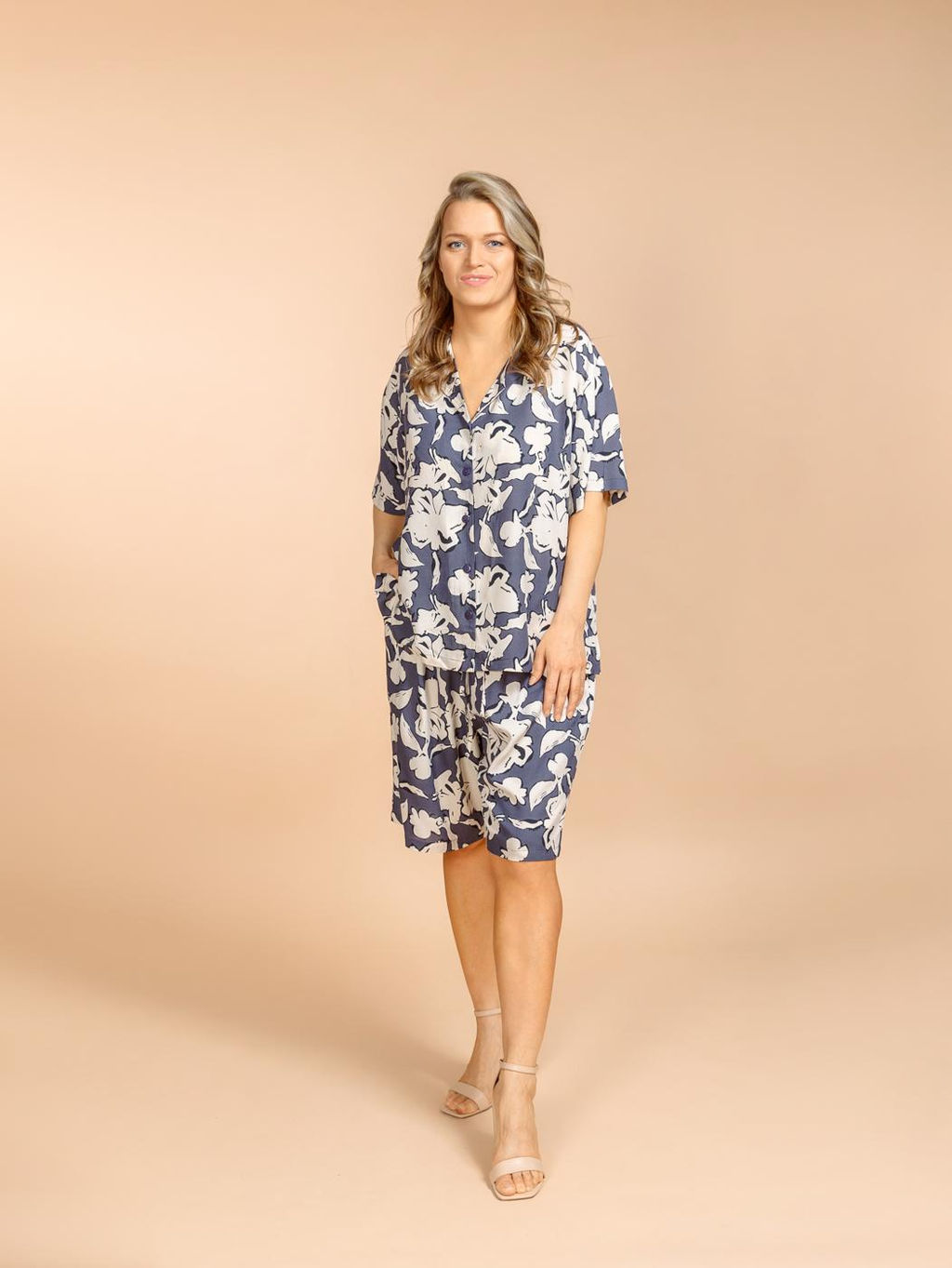 Костюм шорты и блузка (вискоза) №25-227-3 - Ганг фото 6