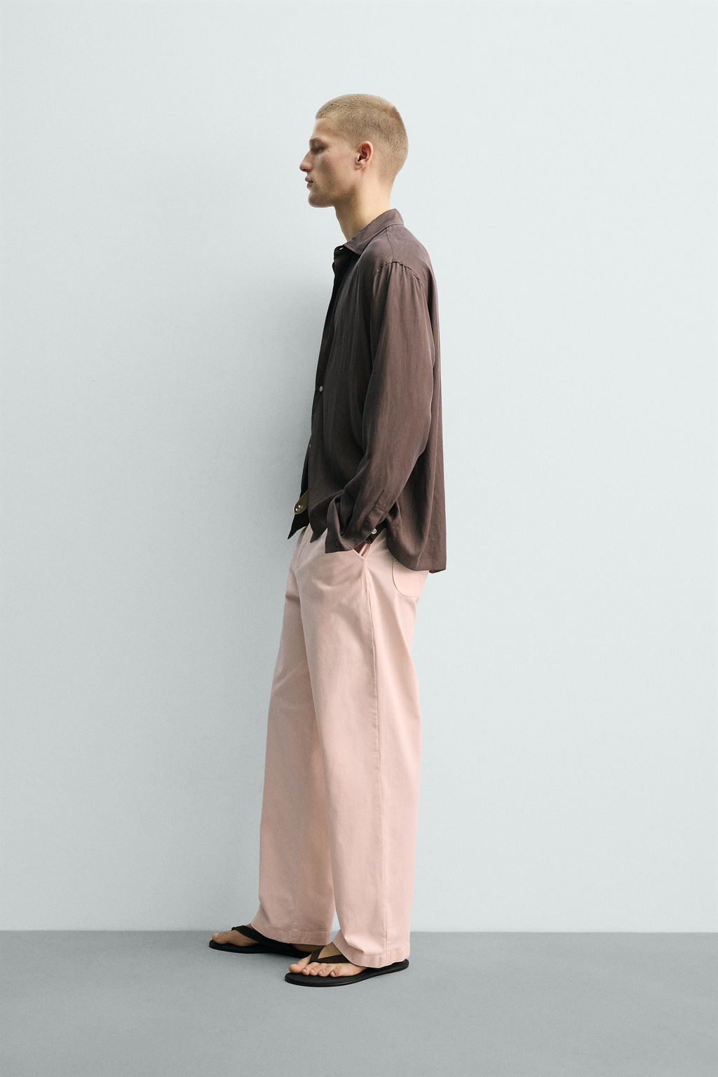 PANTAL?N CHINO RELAXED FIT / Rosa palo - Zara фото 4