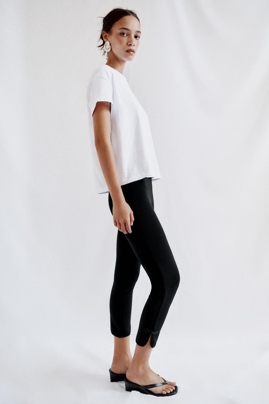 CAMISETA MANGA CORTA / Blanco - Zara фото 3